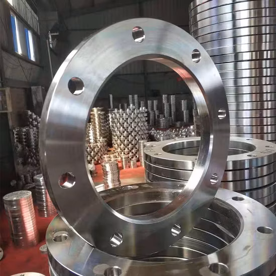 Tubo de aço carbono Tubo de exaustão DIN Junta sobreposta Pn16 Flange de placa