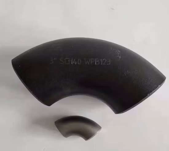 Conexões para tubos de aço inoxidável com solda de topo 45 60 90 graus sem costuras cotovelo